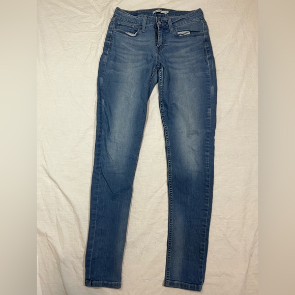 Levi's Women's 535 Super Skinny Jeans Size 27 Mid Rise Medium Wash - Picture 1 of 11